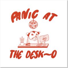 the logo for panic at the desk - o