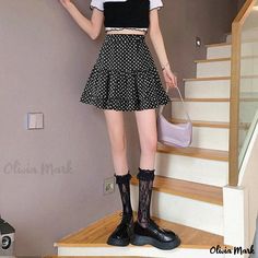 Olivia Mark - Fashionable Knee-Length Skirt for Women Unique Skirts Design, Unique Skirts, Body Skirt, Ball Skirt, Flowy Design, Beautiful Shorts, Half Skirt, Slim Fit Dresses, Asymmetrical Design