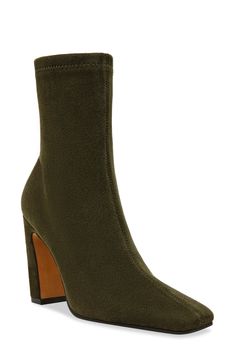 A squared-off toe and slender block heel balance a versatile bootie fashioned with a side zipper for easy entry. 3 1/2" heel Side zip closure Synthetic upper/textile lining/synthetic sole Imported Steve Madden Emerald Boots, Fall Square Toe Mid-calf Boots With Zipper Closure, Fitted Ankle-high Heeled Boots With Zipper, Fall Mid-calf Boots With Zipper Closure And Square Toe, Fitted Mid-calf Boots With Zipper For Fall, Fall Block Heel Heels With Zipper Closure, Fitted Mid-calf Boots With Sculpted Block Heel, Fitted Mid-calf Boots With Block Heel, Modern Fitted Mid-calf Boots With Block Heel