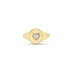 Diamond Heart Signet Ring - Nuha Jewelers Heart Signet Ring, Diamond Bar Necklace, Diamond Signet Ring, Elephant Pendant Necklace, Diamond Heart Pendant Necklace, Ring Trends, Diamond Bar, Bezel Set Diamond, Elephant Pendant