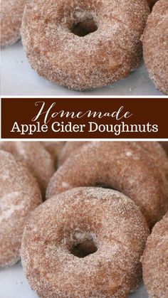 there are several donuts that have been made with apple cider doughnuts