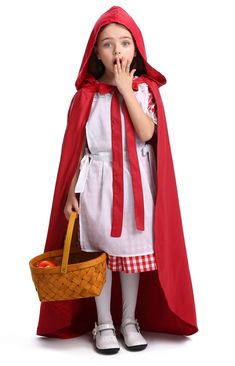 PRICES MAY VARY. polyester Size:6-8 years - Recommended Height:47-51 in Comfortable to Wear: Made from high quality cotton and Polyester,soft fabrics Complete Set: This girl's little red riding hood costume comes with a dress,a hooded cape,It also includes apron Perfect for Many Occasion-- halloween, cross dress party, dress up party,masquerade ball and any other cosplay party Please don’t hesitate to contact us if you have any quality problem. We are happy to help you. The Deluxe Girl's Little Halloween Dresses For Kids, Kids Elf Costume, Little Red Riding Hood Costume, Leprechaun Costume, Girls Halloween Dress, Riding Hood Costume, Cloak Dress, Cape For Women, Hood Girls