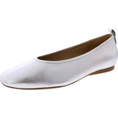 PRICES MAY VARY. Cool and comfortable slip on shoes that feel like slippers Premium leather, metallic leather or suede upper with a closed square toe Slip on fit and back pull tab Signature Contour+ Comfort technology for a true, all-day wear experience Smooth lining and insole for natural comfort and breathability Work Flats, Shoes Collection, Leather Ballet Flats, Kids Jewelry, Metallic Leather, Pull Tab, Leather Slip Ons, Pharmacy Gifts, Flat Shoes