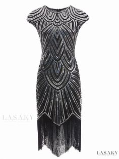 Lasaky - Luxury Women's Evening Attire 1920s Dress Vintage, Women 1920s, Fringe Flapper Dress, Very Short Dress, Formal Wear Women, Gatsby Dress, Dress Luxury, 1920s Flapper Dress, Standard Dress