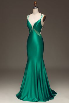 Emerald Prom Dress Long, Formal Dress Green, Satin Mermaid Prom Dress, Green Mermaid Prom Dress, Women Formal Dress, Black Lace Formal Dress, Black Lace Evening Dress, Pink Evening Dress, Spaghetti Strap Prom Dress