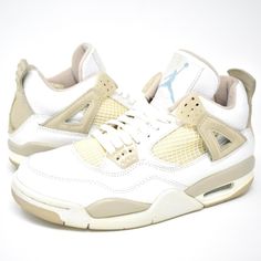 2006 Jordan 4 “Sand” Women 6.5. Good, Worn Condition Some Cracking Present On Midsole. Would Suggest Going Easy On Them As They Are 15 Years Old And Have The Potential To Separate. Original Box Included 100% Authentic. Fast Shipping All Sales Final Sand Jordan 4, Jordan Retro 4 Beige, Jordan 4 Cream, Jordan 4 Retro Taupe Haze, Jordan Retro 4 Taupe Haze, Jordans Women, Womens Jordans, Sand Color, Cream White