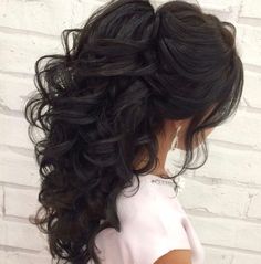 Hair For A Wedding, Grad Hair, Cute Prom Hairstyles, Hair 101, Wine Hair, Evening Hairstyles, Bridesmaids Hair, Hairstyle Idea, Quinceanera Ideas