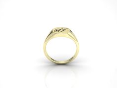 Personalize your signet ring, select your initials. Beautifully hand engraved solid gold signet ring by jewelry designer Ascheron. Heavy weight ring. This ring weights approx 9 grams in 14K gold. Featuring a classic cushion shape top. Engraving - Select 2 or 3 letter initials. Materials - Available in 9K, 14K or 18K yellow, rose and white gold. Measurements - The top of the signet face is 10mm x 10mm wide and 2mm deep. The back of the band measures 2mm wide. This is a high quality solid gold rin Personalized Yellow Gold Signet Ring For Formal Occasions, Personalized Yellow Gold Signet Ring For Formal Events, Modern Signet Ring With Initials For Formal Occasions, Modern Engraved Initial Ring For Formal Occasions, Modern Engraved Initial Ring For Formal Events, Modern Monogram Signet Ring For Gift, Formal Monogram Initial Ring, Yellow Gold Monogram Signet Ring For Formal Occasions, Modern Personalized Signet Ring For Formal Occasions