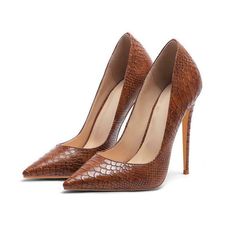 Item Description Women's Shoes Size Chart US AU UK EUR SIZE Length 4.5 3 2.5 35 35 22.1-22.5CM 5 4 3 36 36 22.6-23CM 6 5 4 37 37 23.1-23.5CM 7 6 5 38 38 23.6-24CM 8 7 6 39 39 24.1-24.5CM 9 8 7 40 40 24.6-25CM 9.5 8.5 7.5 41 41 25.1-25.5CM 10 9 8 42 42 25.6-26CM 10.5 9.5 8.5 43 43 26.1-26.5CM     Notice: It may have little color difference according to different screen. Hope you can understand! Any problem, contact me for satisfying solution. Reply in 24 hours as time difference.  Payment 1. We a High Stilettos, Larger Size Fashion, Stilettos Heels, High Heel Dress, Snake Pattern, Womens Pumps, Snakeskin Heels, Pumps Heels Stilettos, Stiletto Shoes