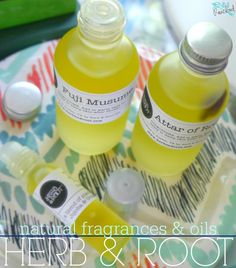 Herb & Root Review of long lasting perfume and body oils that are heavenly Fragrance Display, Fragrance Advertising, Diy Fragrance, Toxic Skincare, Long Lasting Perfume, Body Oils, Natural Perfume, Natural Living