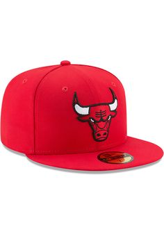 the chicago bulls red new era 59fifty fitted hat is available in multiple colors