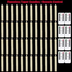 the candles are arranged in rows with numbers on each one and four to make them look like