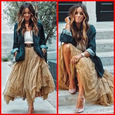 Tan Tulle Skirt Outfits, Tool Skirt Outfit, Tulle Skirt Outfit Casual Street Style, Tulle Skirt Outfits Casual, Gonna In Tulle, Greece Outfit, Beige Outfit, Elegant Outfit