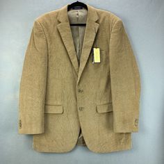 Alan Flusser Sport Coat Blazer Mens 42l Tan Corduroy Two Button Jacket Cotton Shell-100% Cotton Lining- 100% Polyester New With Tag Please See Pictures For Measurements. Shipping- I Ship Within 2 Business Days. Questions- Feel Free To Send Me Any Questions You Have. Tailored Single-breasted Corduroy Outerwear, Fitted Corduroy Business Outerwear, Business Corduroy Outerwear With Long Sleeves, Formal Corduroy Outerwear For Winter, Corduroy Business Outerwear With Long Sleeves, Long Sleeve Corduroy Outerwear For Business, Notch Lapel Corduroy Outerwear With Pockets, Corduroy Notch Lapel Outerwear With Pockets, Corduroy Outerwear With Notch Lapel And Pockets