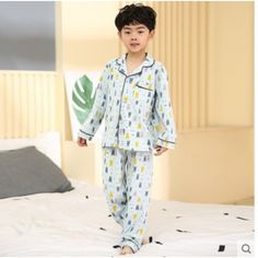 Buy best Comfy Boys long sleeved cotton pajama sets for children in autumn on the best online store pajamasets.coboys pajama setsBoy long sleeved cotton pajama sets in autumnTake a look on the sieze Chart and choose the right size you suit for you,thanks! Mens Silk Pajamas, Boys Christmas Pajamas, Pajamas For Teens, Boys Sleepwear, Mens Pajamas Set, Christmas Pajama Set, Pajamas Comfy, Cotton Sleepwear, Soft Pajamas