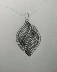 Necklace Drawing, Diamond Pendant Jewelry, Jewelry Rendering, Bridal Necklace Designs, Pendant Ideas, Jewelry Knowledge, Jewellery Pendant, Diamond Pendent