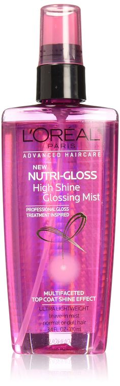 PRICES MAY VARY. For normal or dull hair 48HR glossy shine plus nutrition Multi-faceted top coat shine effect Laminates strands for glossy shine Polished Hair, Dull Hair, Hair Health, Loreal Paris, Top Coat, Glow Up?, Mist, Cool Things To Buy, Beauty And Personal Care