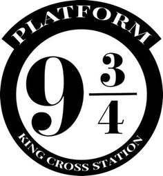 there is a sticker on the wall that says platform 9 king's cross station