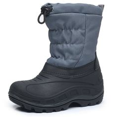 Boys Girls Snow Boots Outdoor Slip Resistant Insulated Waterproof Winter Snow Boots Size: 11.5 Little Kid.  Color: Black.  Gender: male.  Age Group: kids. Cold Weather Shoes, Winter Outdoor Activities, Girls Snow Boots, Kids Snow Boots, Enjoy Winter, Winter Gear, Winter Snow Boots, Winter Activities, Outdoor Wear