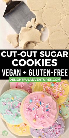 cut out sugar cookies with sprinkles and gluten - free