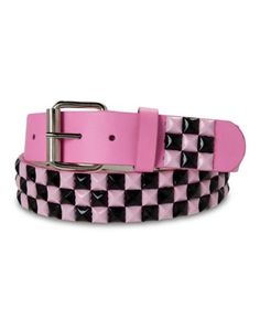 Want to elevate your style? Add the perfect finishing touch to your favorite outfit when you're rocking this Pink and Black Studded Belt to show off your sweet side! Adjustable Material: Polyurethane Buckle closure Imported Gurokawaii Clothes, Pink Studded Belt, Yami Kawaii Clothes, Pink And Black Accessories, Pastel Goth Accessories, Emo Pink Aesthetic, Pink Emo Aesthetic, Pastel Punk Outfits, Pink Punk Outfits