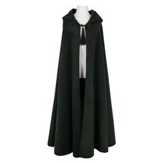 Yves Saint Laurent - (Made in France) Long dark-green wool cape with black trimmings. No size nor composition label, it fits a 36FR/38FR/40FR/42FR. Additional information: Condition: Very good condition Dimensions: Length: 130 cm Seller Reference: M47 Wool Cape, Couture Mode, Catherine Deneuve, Rive Gauche, Green Wool, John Galliano, Made In France, Yves Saint Laurent, Dark Green