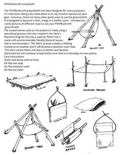 an image of some kind of tent with instructions to make it look like it is in the woods