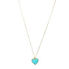 The perfect piece to add to your gold filled jewelry collection from your best jewelry brand. 14k Gold Filled Necklace This single-hearted necklace provides the perfect accessory for an independent woman. With a turquoise double sided enamel heart charm, this gold filled necklace is sure to become an everyday essential. Magnetic Clasp to make it easy for the girl on the go. 18 inches Enameled heart jewelry. Enameled Heart Necklace. Heart Necklace. Enamled heart charm. Dainty Blue Heart-shaped Necklace, Blue Dainty Necklace With Heart Charm, Dainty Blue Necklace For Valentine's Day, Dainty Blue Necklace With Heart Charm, Blue Heart Pendant Charm Necklace, Blue Open Heart Necklace With Heart Charm, Blue Heart Charm Pendant Necklaces, Blue Turquoise Necklace With Heart Charm For Gift, Blue Turquoise Necklace With Heart Charm As Gift