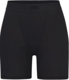 Black Workout Boxer Briefs For Summer, Black Boxer Briefs For Summer Workout, Black Summer Workout Boxer Briefs, Trendy Compression Black Bottoms, Black High Waist Compressive Athletic Shorts, Black Compressive High Waist Athletic Shorts, Compressive Black Short Bottoms, Black Mid-thigh Length Elastane Shorts, Black Compression Elastane Shorts