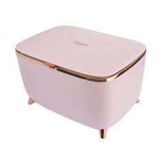 an image of a pink ice box on white background