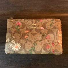 Used Like New, Missing The Handle For The Zipper But Other Than That Brand New Coach Beige Bag With Zipper Pouch, Coach Spring Pouch Wallet, Coach Pouch Wallet For Spring, Bags Coach, Hand Bag, Coach Bags, Wallets, Bag Lady, Like New