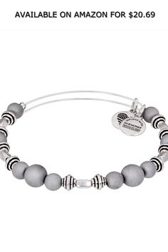 Alex and ANI Moon Quarry Beaded Rafaelian Silver Bangle Bracelet A17EBQ01RS ◆ AVAILABLE ON AMAZON FOR: $20.69 ◆ Alex and Ani Silver Bangle Bracelet, Silver Bangle Bracelets, Silver Bangle, Alex And Ani, Silver Bangles