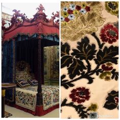 SWATCH Imported Belgium Burnout Damask Chenille Velvet Fabric - Upholstery - Fancy Styles Fabric Pierre Frey Lee Jofa Brunschwig & Fils Castle Bed, Antique Brick, A Field Of Flowers, Medieval Tapestry, Velvet Upholstery Fabric, Burnout Velvet, Field Of Flowers, Fabric Animals, Brocade Fabric