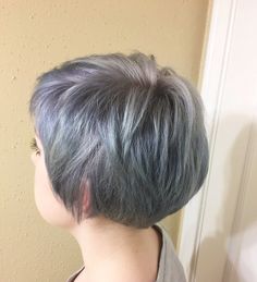 Periwinkle Silver Silver Grey Hair, Edgy Hair, Grey Hair, Short Hair Cuts, Short Hair, Short Hair Styles, Hair Cuts, Hairstyles, Hair Styles