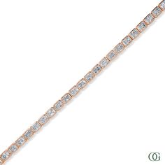 This stunning Tennis Bracelet is a must-have accessory for any formal occasion. Made with high-quality materials, it sparkles with every movement and adds a touch of elegance to any outfit. With its timeless design and expert craftsmanship, this bracelet is the perfect addition to any jewelry collection. Diamond Tennis Bracelet For Evening, Evening Diamond Tennis Bracelet With Brilliant Cut, Dazzling Baguette Cut Diamond Bracelet For Formal Occasions, Formal Dazzling Diamond Bracelet With Baguette Cut, Classic Diamond Bracelet For Evening, Formal Diamond White Baguette Cut Diamond Bracelet, Classic Rose Gold Tennis Bracelet For Formal Events, Timeless Rose Gold Bracelets For Evening, Timeless Diamond Bracelet With 17 Jewels And Baguette Cut