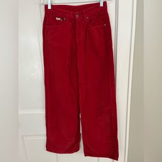 Nwot!! The Ragged Priest Red Corduroy Jeans Pants Womens Size 24 100% Cotton Corduroy High Waist Relaxed Fit Wide Leg Soft Please See Pictures For Measurements Thanks For Looking!! Tags: Streetwear Fall Winter Corduroy Relaxed Grunge Punk /Ja Cheap Red Knee-length Bottoms, Red High-waist Corduroy Bottoms, Red Full Length Cotton Jeans, Red Casual Pants With Five Pockets, Casual Red Pants With Five Pockets, Red Pants With Five Pockets For Fall, Red Five-pocket Pants For Fall, Casual Red Five-pocket Pants, Red Fall Pants With Five Pockets