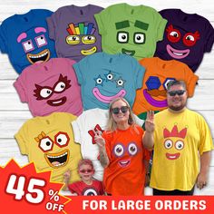 🎃🎃With Halloween approaching, we have some special discounts just for you 💛 Buy 3+ SHIRTS, use code MORETHAN3 to get 30% OFF https://villagesilkgifts.etsy.com?coupon=MORETHAN3 🧡 Buy 8+ SHIRTS, use code MORETHAN8 to get 35% OFF https://villagesilkgifts.etsy.com?coupon=MORETHAN8  Buy 18+ SHIRTS, use code BULKORDER to get 45% OFF https://villagesilkgifts.etsy.com?coupon=BULKORDER 🟠 Want to Upgrade Quality of shirt? Please click this link and add to cart to upgrade shirt material: https://villagesilkgifts.etsy.com/listing/1779206713/extra-fee If you do not request anything, the shirt will default to Gildan. If you don't find the color and style you like, feel free to send me a DM and chill with the upcoming event. Explore more captivating products in my store! https://villagesilkgifts.ets Fun Character Print T-shirt For Fan Conventions, Customizable Fun Multicolor T-shirt, Playful Pre-shrunk Tops For Halloween, Fun Character Print T-shirt For Playtime, Customizable Fun T-shirt For Playtime, Funny Character Print Tops For Playtime, Fun Character Print Tops For Playtime, Playful Cartoon Print Top For Fans, Funny Multicolor Cartoon Print Tops