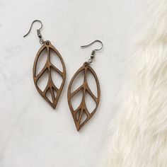 Pretty Leaf Earrings on Etsy. Everyday Leaf-shaped Jewelry With Matching Earrings, Nickel-free Leaf-shaped Nature-inspired Earrings, Leaf-shaped Brown Earrings Gift, Brown Leaf-shaped Earrings For Gift, Brown Leaf-shaped Earrings Gift, Nature-inspired Leaf Earrings For Everyday, Nature-inspired Everyday Pierced Earrings, Nature-inspired Earrings For Everyday, Nature-inspired Hypoallergenic Leaf Earrings