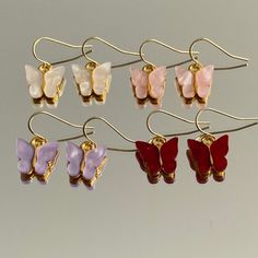 - Hypoallergenic - Lead and nickel-free Trendy Butterfly Jewelry For Gift, Cute Hypoallergenic Party Jewelry, Cute Hypoallergenic Jewelry For Parties, Cute Gold Butterfly Jewelry, Rose Gold Hypoallergenic Butterfly Earrings, Everyday Pink Pierced Earrings, Everyday Nickel-free Butterfly Jewelry, Cute Butterfly Jewelry For Pierced Ears, Cute Nickel Free Rose Gold Jewelry