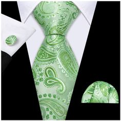 Express your individual style with this 100% Silk neckties. Whether for a formal event or simply to look professional. you can have perfect knot all the time. This fancy looking will upgrade your look instantly. Our Neckties visually vivid, high in quality comes with Matching Pocket square And Cufflinks set. If you're in search for absolutely The best bang for your buck(s), this is definitely worthy of a first step in the right direction. Classic Design which makes men more attractive and elegan Green Elegant Suit And Tie Accessories For Gift, Elegant Green Suit And Tie Accessories For Gift, Elegant Green Adjustable Tie, Elegant Green Adjustable Suit And Tie Accessories, Elegant Green Tie For Gifts, Elegant Green Tie For Gift, Elegant Green Ties As A Gift, Elegant Green Tie As Gift, French Cuff Dress Shirts