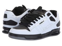 Osiris Peril Men's Skate Shoes White/Black/Charcoal Osiris Shoes, Mens Skate Shoes, Sneaker Match Tees, Colorful Shoes, Mens Nike Shoes, Nike Mens, Kinds Of Shoes, Comfortable Sandals, Shoes White