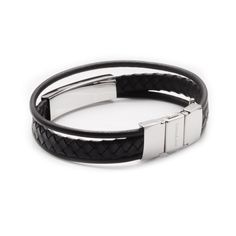 Introducing our Black Braided Genuine Leather Medical Alert Bracelet—a perfect fusion of style and safety.Crafted with meticulous attention to detail, this bracelet features a stylish design coupled with a comfortable wearing experience. The genuine leather band, meticulously braided with a rope design, offers both durability and a touch of sophistication.The stainless steel ID plate at the top showcases a vibrant red Enamel Star of Life symbol, symbolizing emergency medical services. The plate Modern Adjustable Double Band Bracelets, Modern Adjustable Wristband With Bracelet Strap, Adjustable Modern Wrap Bracelet, Modern Double Band Bracelet With Strap, Elegant Adjustable Wristband With Stainless Steel Clasp, Elegant Stainless Steel Bracelets With Black Band, Elegant Adjustable Black Wristband, Modern Stainless Steel Double Band Bracelets, Modern Adjustable Braided Bracelets