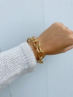 Details: Gold Filled Black Spinel Brass Bangle, Brass Cuff, Black Spinel, Gold Filled Chain, Infinity Bracelet, Chain Link Bracelet, Link Bracelets, Chain Link, Cuff Bracelet