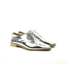 New Zara Metallic Silver Leather Shoes Chic Silver Zara Bags, Zara Silver Heels For Party, Chic Silver Zara Heels, Chic Metallic Silver Leather Heels, Silver Metallic Leather Low-top Sneakers, Zara Shoes, Shoes Color, Loafer Flats, Flat Shoes Women