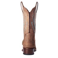 Women's Primetime EZ Zip Western Boots in Tack Room Brown, size 7 by Ariat Professional Bull Riders, Team Roping, Room Brown, Bull Riders, Tack Room, Pull On Boots, Western Boot, Outdoor Style, Western Boots