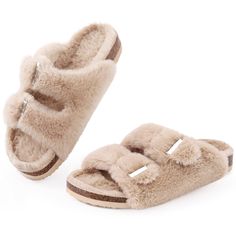 PRICES MAY VARY. Timeless Stylish: This chic footbed sandal, featuring two straps with adjustable metal pin buckle, has fused functionality and fashion. With a sleek and minimalist design, the classic upper and luxurious plush fur give these sandals a sense of modern elegance and laid-back vibe Soft & Cozy: The upper bands made from a fuzzy faux fur is incredibly soft and silky, giving you the sensation of touching fine velvet. The fluffy lining is like a warm hug for your feet that makes them f Fuzzy Sandals, Fuzzy Slides, Toe Slippers, Open Toe Slippers, Fuzzy Slippers, Support Design, Footbed Sandals, Slippers Women, Warm Hug