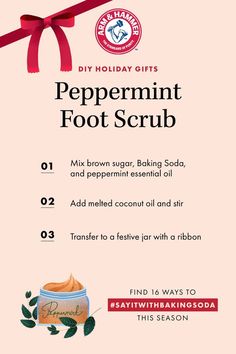 Holiday Gifts Diy, Peppermint Foot Scrub, Christmas Gifts Diy, Fall Market, Foot Scrub, Diy Scrub, Diy Holiday Gifts, Scrub Recipe, Homemade Bath Products