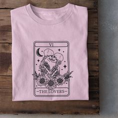 Personalize The Lovers Tarot Card Crewneck Tee, Valentine Day Tshirt, Vintage Retro Graphic T-shirt, Couples Gift Idea, Unisex Fit Shirt Customize couple's name on left sleeve or leave it blank :) Ultra comfy crewneck tee Please look at all the photos for details and sizing :) ALL SALES ARE FINAL (Please Read Return Policy) Lovers Tarot Card, The Lovers Tarot Card, Comfy Crewneck, The Lovers Tarot, Cadeau Couple, Couples Gift, The Lovers, Sweatshirt Fabric, Tarot Card