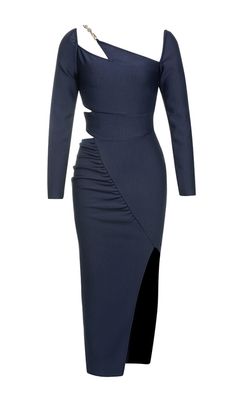 METAL HOOP SLOPING COLLAR LONG-SLEEVE RUFFLE DRESS Long Sleeve Ruffle Dress, Fashionable Dress, Sparkly Dress, Plus Size Shopping, Ruched Dress, Go Ahead, Corset Dress, Bandage Dress, Product Images