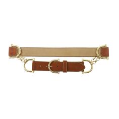 This Streets Ahead Gold Horsebit Belt is a sophisticated touch of equestrian elegance. Crafted from the finest Cognac nubuck Italian leather detailed with gold horseshoe connectors and buckle, this 1.5" belt ensures timeless style. Imported from Italy and ethically made in California, it is the perfect combination of luxury and ethical craftsmanship. Horsebit Belt, Belts 2023, Belt With Chain, Black Leather Belt, Chain Belt, Modest Fashion Outfits, Timeless Accessories, Belt Size, Black Belt